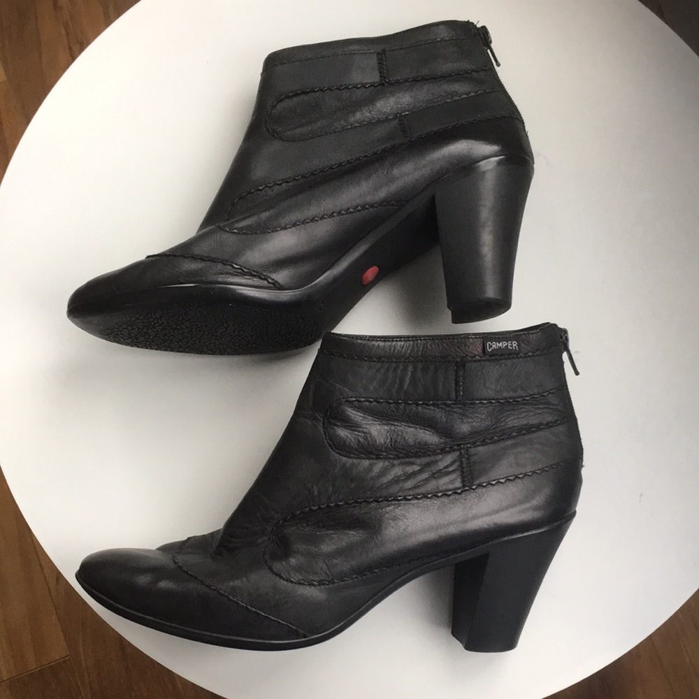 Camper Back Zip Ankle Booties Size EU 41
